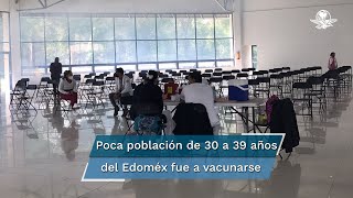 Sin filas y sillas vacías así inició la vacunación Covid para mayores de 30 años en Naucalpan [upl. by Adnor813]