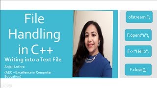 File handling in c using ofstream to write into a text file [upl. by Aniroc]