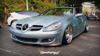 Modifikasi Bagged Mercedes Benz SLK With Velg SSR SP1 [upl. by Page670]