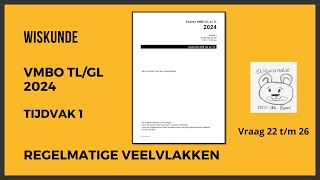 Wiskunde Examen Vmbo GLTL 2024 Tijdvak 1 Opg 22 tm 26 [upl. by Arocat944]