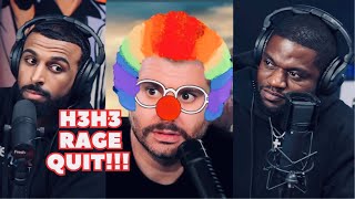 H3H3 Rage quits the Fresh amp Fit podcast [upl. by Litta123]