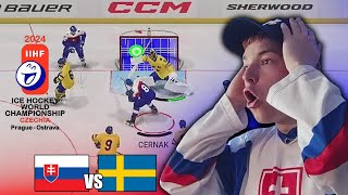 MS v hokeji 2024  Slovensko  Švédsko NHL 24 [upl. by France]