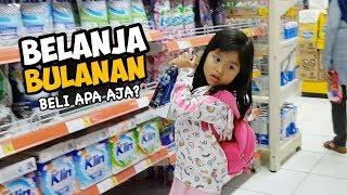 BELI APA AJA YA  BELANJA BULANAN  DAILY ROUTINE SENJA FIRSTA [upl. by Atiner532]