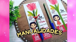 ✨Manualidades sencillas ✨ tarjetas por el día de la mujer [upl. by Fisoi]