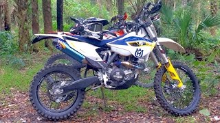 Busted KTM 500 exc KTM 690 Husqvarna FE501 trail ride [upl. by Rosalba147]