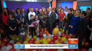 Channel Seven  Sunrise  Melissa Doyles final show 982013 [upl. by Eittak]