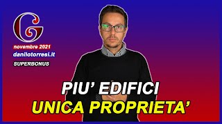 SUPERBONUS 110 anche per più edifici unico proprietario [upl. by Ruffi]