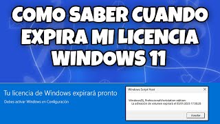 COMO SABER CUANDO EXPIRA MI LICENCIA Y COMO SABER SI WINDOWS 11 ESTA ACTIVADO PERMANENTEMENTE 2024 [upl. by Atul967]