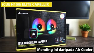 Corsair iCue h100i Elite Capellix  REVIEW INDONESIA [upl. by Amabil]