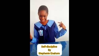 Stephenie Enahoro Speaks on Selfdiscipline [upl. by Millie]