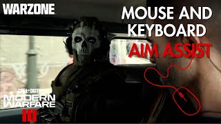 MW3  Warzone AIM ASSIST ON MOUSE and KEYBOARD no reWASD [upl. by Enela]