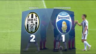 Highlights SIENA FC  SANGIOVANNESE 21 [upl. by Yrallih]