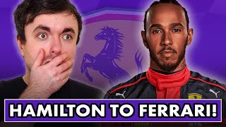 Our SHOCKED reaction to Lewis Hamilton joining Ferrari [upl. by Jacquelyn]