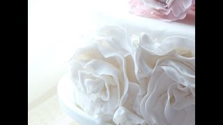 How to make Rosette Ruffles on a cake [upl. by Wolcott]