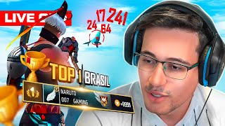 💙 FREE FIRE AO VIVO 🔴 É HOJE 20 MIL PONTOS  GANHANDO TODAS RANKEADAS 🔴 LEVEL UP AO VIVO [upl. by Mira]