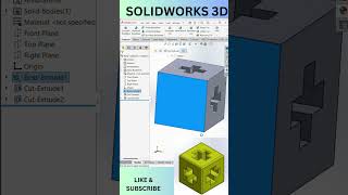 SOLIDWORKS 3D Modeling solidworks solidworkstutorial solidworks3d [upl. by Oruam]