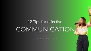 12 Tips for Effective Communication Skills [upl. by Attaynik]