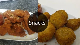 Crispy snacks  pizza onion rings amp chicken bites easy amp quick snack recipe [upl. by Hacker]