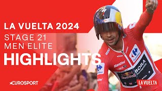 LA VUELTA CHAMPION IS CROWNED 👑  La Vuelta a España Stage 21 Highlights  Eurosport Cycling [upl. by Salvadore]