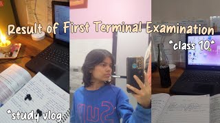 Result of the first terminal examination class 10  study vlog💌 [upl. by Reginauld]