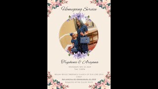 Homegoing Service for Tryphena Carr amp Ariyana Lawton [upl. by Vitek]