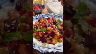 Mediterranean Salad  Weigtloss recipe with Hung Card Chickpeas and variety of vegetables shorts [upl. by Chaney]