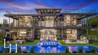 Touring a 48000000 Modern Florida Mansion With Superyacht Dock [upl. by Aarika]