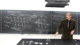 Introduction to Organic  Saturated Hydrocarbons  Structural Isomers 004 [upl. by Elleniad]