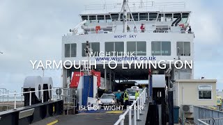 Yarmouth Isle of Wight to Lymington England on Wightlink Ferry [upl. by Suivatnom]