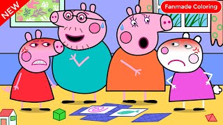 The Quarrel Between Peppa Pig and Suzy Sheep  Peppa Pig Fanmade Coloring Story [upl. by Llain241]