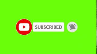 1 Green Screen Subscribe Button No Copyright [upl. by Arin802]