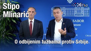 Mlinarić O odbijenim tužbama protiv Srbije [upl. by Artiek]