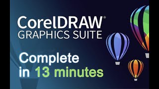 CorelDRAW  Tutorials for Beginners in 13 MINUTES  COMPLETE [upl. by Htaras]