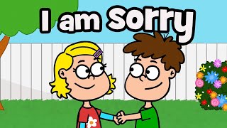 Apology kids song  I am sorry forgive me  Hooray kids songs  Childrens good manners [upl. by Atinrahc]