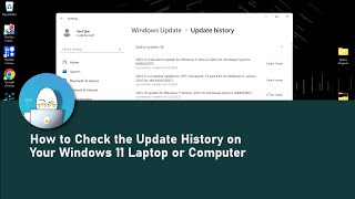 How to Check the Update History on Your Windows 11 Laptop or Computer [upl. by Otto876]