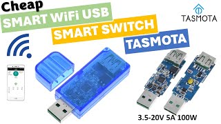 Smart USB Wifi Smart Switch  Flashed with Tasmota Firmware [upl. by Nahtahoj]