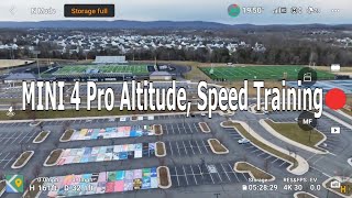 DJI MINI 4 Pro Altitude Speed Flight Training Testing  How To [upl. by Malvin]