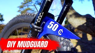 DIY easy MTB MUDGUARD for less than 50 cents [upl. by Corney940]