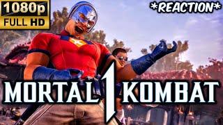 MK1 PEACEMAKER GAMEPLAY TRAILER REACTION JANET CAGE KAMEO GAMEPLAY 1080p 60 MORTAL KOMBAT 1 [upl. by Ula]