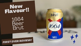 NEW BEER Alert 1664 Beer Brut  Honest Review [upl. by Eneladgam]