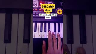 24kGoldn  Mood Intro Piano Tutorial piano freefire tiktok shorts [upl. by Berner952]