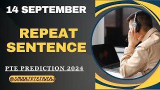 PTE Speaking Repeat Sentence 2024  repeat sentence practice pte [upl. by Aenahs]