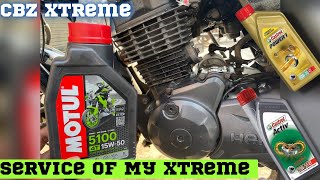 CBZ Xtreme 2nd Service After Engine Restoration❤️ Konsa Engine oil Better hai🔥 [upl. by Aryahay784]