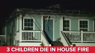 Father arrested after 3 children die in New Orleans house fire [upl. by Gelman]