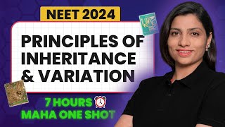 Principles of Inheritance and Variation Class 12 One Shot  NEET 2024 Biology  NCERT Ritu Rattewal [upl. by Loseff]