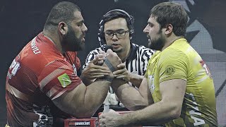 Levan SAGINASHVILI vs Vitaly LALETIN ARM WRESTLING 2019 ROUND 1 [upl. by Fredra827]