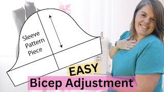 Get your perfect fit with an EASY FULL BICEP ADJUSTMENT tutorial [upl. by Nylesaj241]