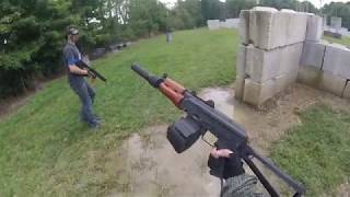 Polarstar AK Gameplay Splatterpark Airsoft [upl. by Helsell830]