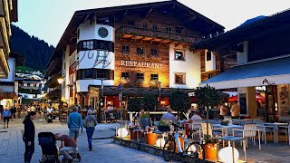 SaalbachHinterglemm ÖsterreichAustria  HINTERGLEMM am Abend  in the evening 4K [upl. by Ainex]