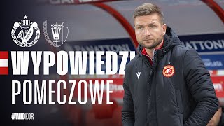 Wypowiedzi po meczu Widzew Łódź  Korona Kielce 01 [upl. by Eldnik]